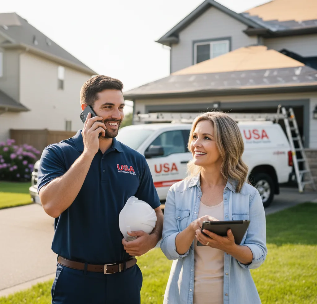 USA Roof Repair Experts customer support in Hercules